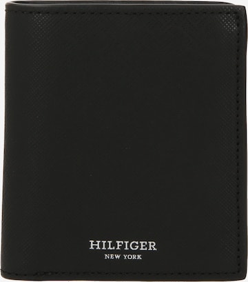 TOMMY HILFIGER Wallet 'SAFFIANO' in Black: front