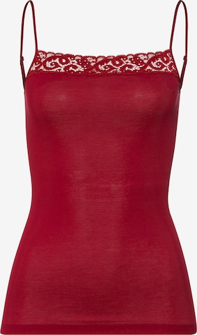 Haut ' Moments ' Hanro en rouge : devant