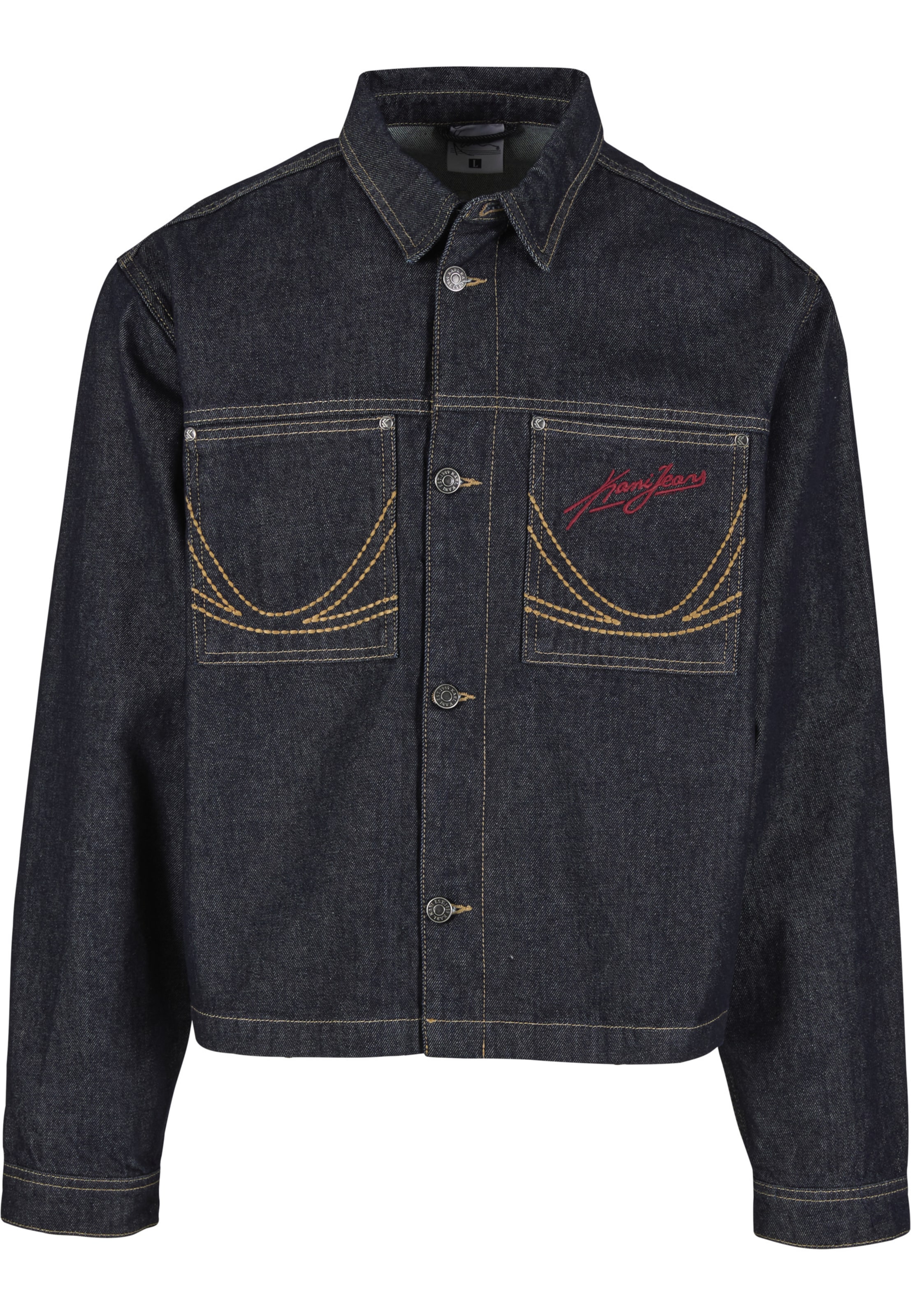 Karl Kani Jacke in Blau: Vorderseite