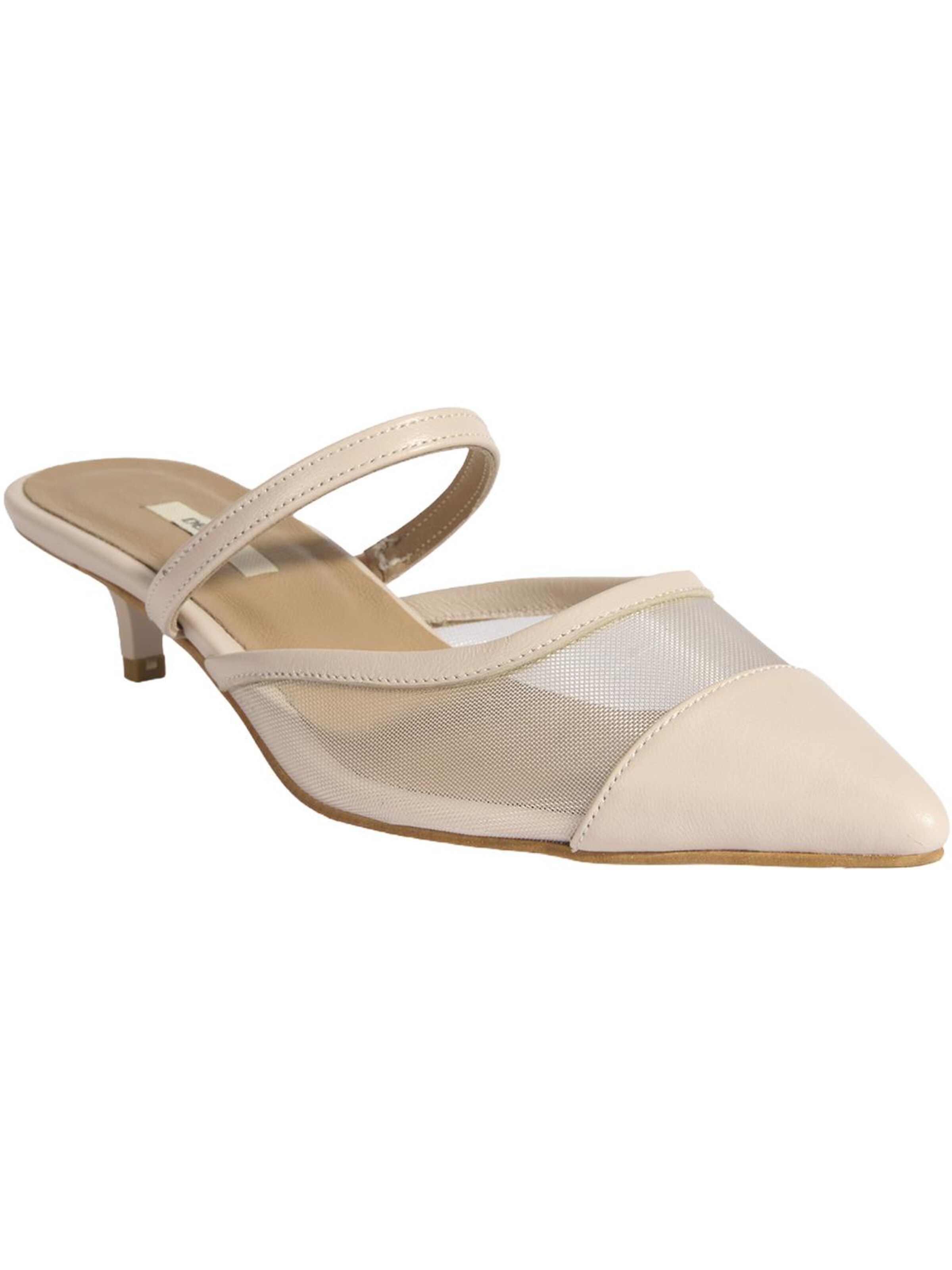 Desa Pumps 'Hausschuhe mit Absatz' in Beige