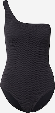 Seafolly Bustier Badeanzug in Schwarz: predná strana