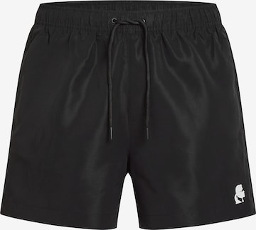 Karl Lagerfeld Surffishortsit 'Kameo' värissä musta: etupuoli