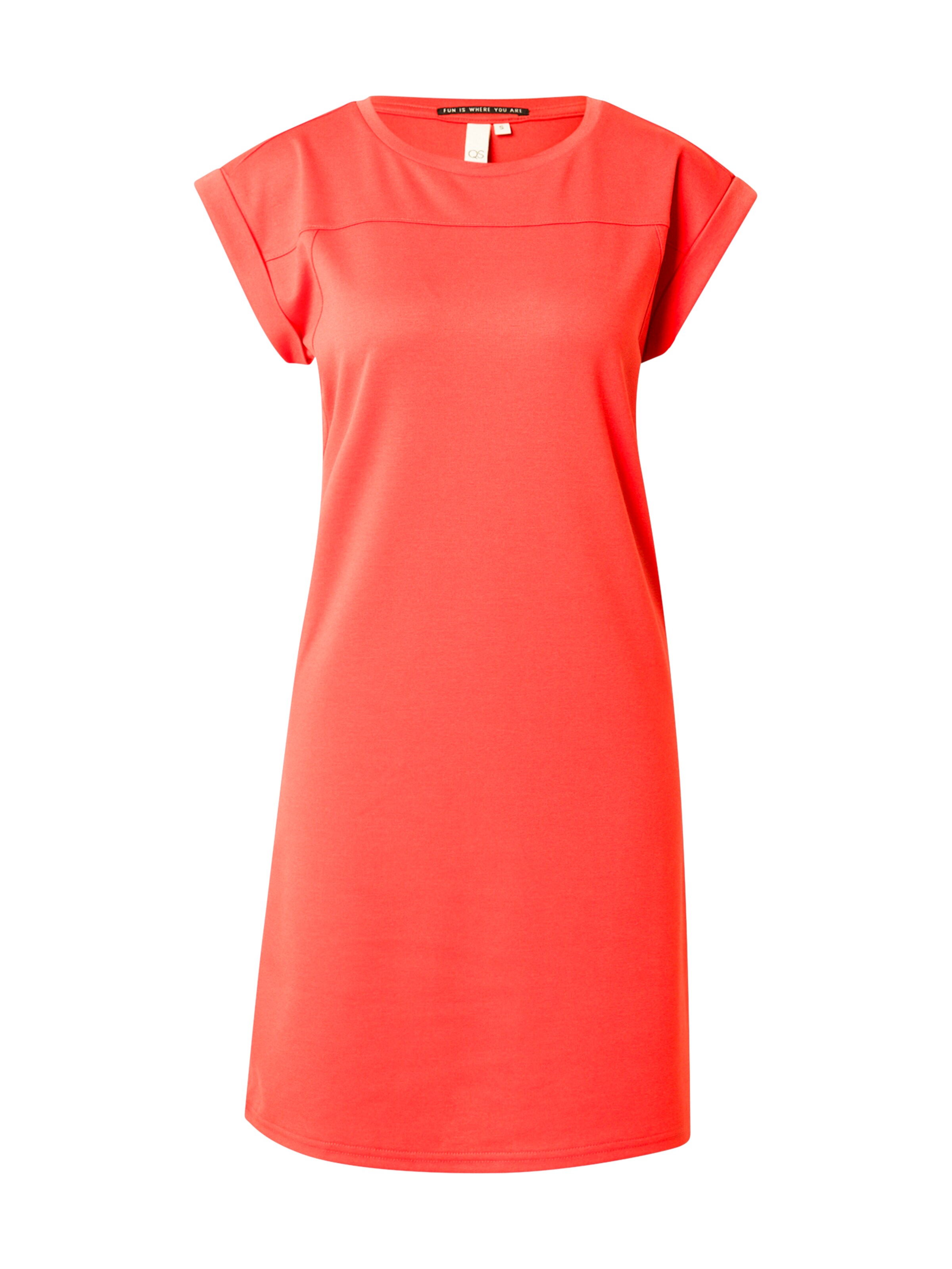 sarkans QS Kleita: no priekšpuses