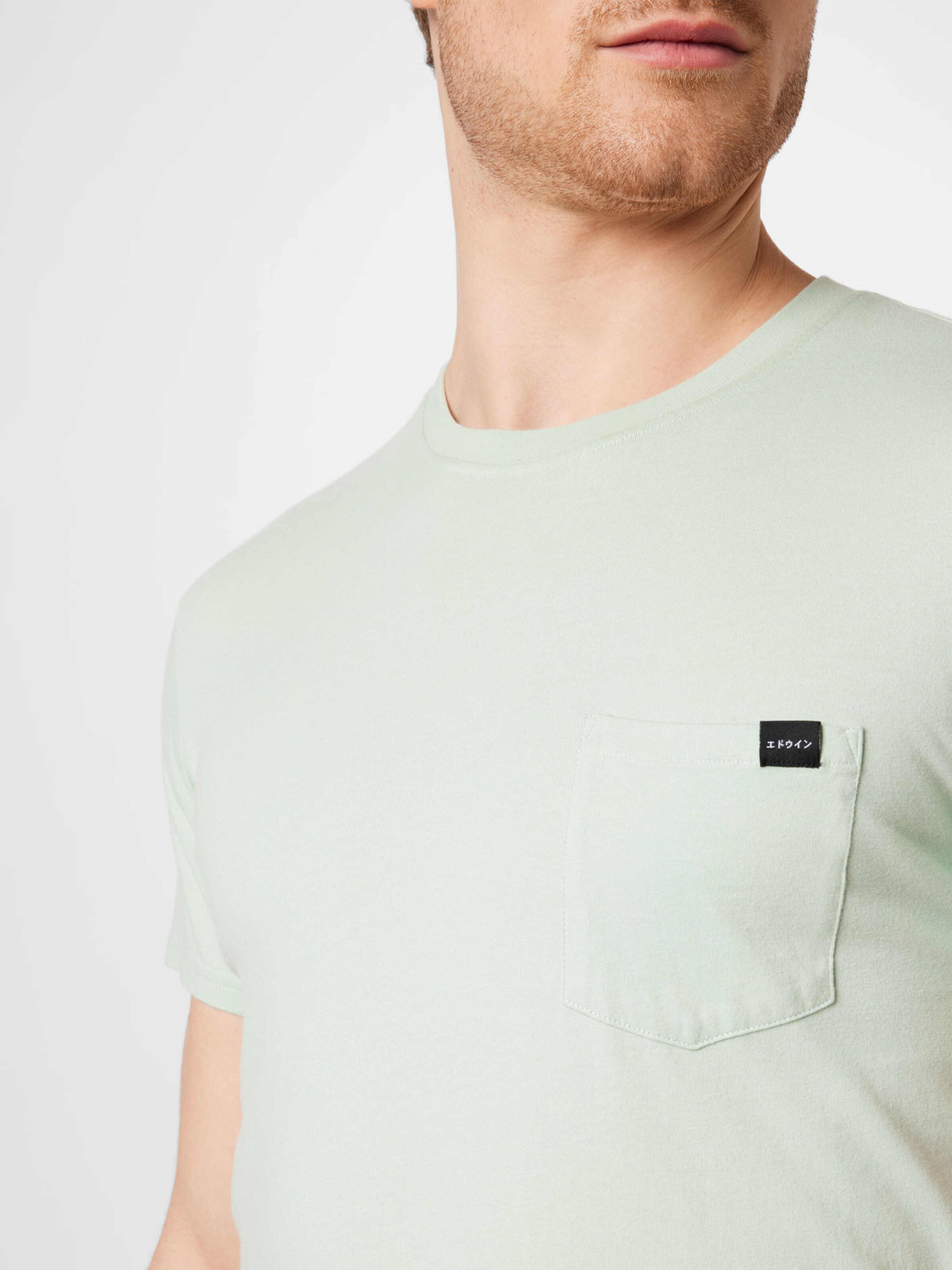 Männer Shirts EDWIN T-Shirt in Mint - JT05365 Männer Shirts EDWIN T-Shirt in Mint - JT05365