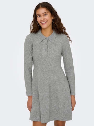 JDY Strickkleid in Grau