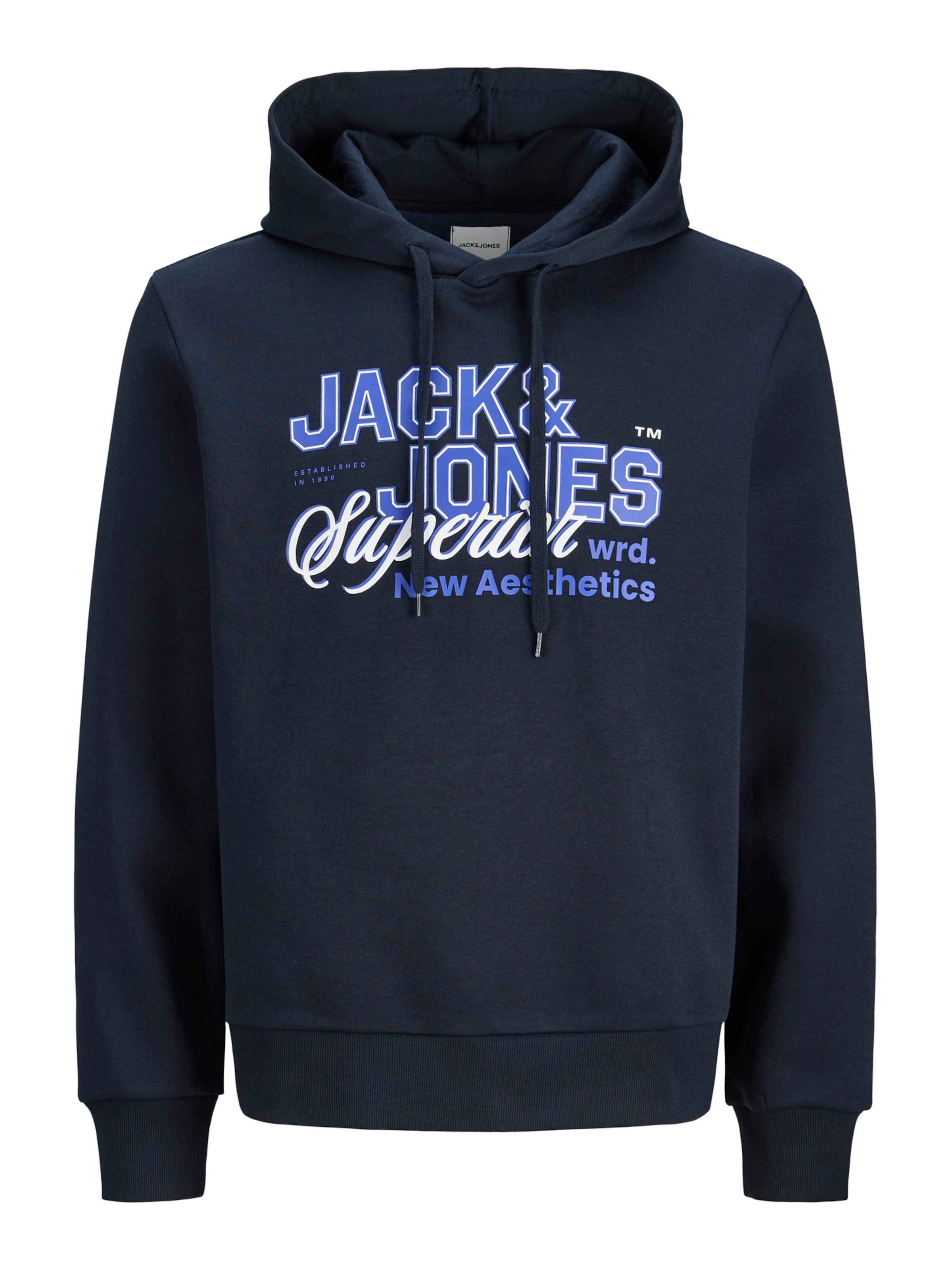mėlyna JACK & JONES Megztinis be užsegimo: priekis
