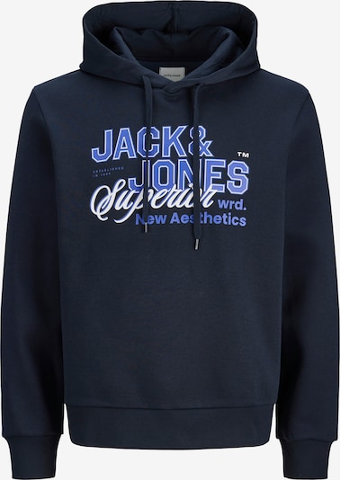 JACK & JONES Sweat-shirt en S en bleu / bleu marine / blanc, Vue avec produit