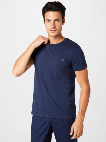 T-Shirt 'Kolding' Clean Cut Copenhagen en bleu : devant