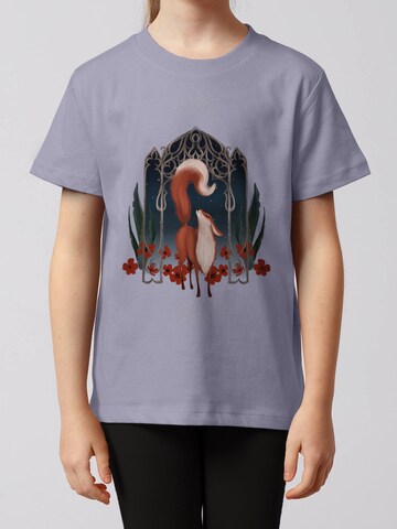 watabout.kids Shirt 'Der Wunderschöne Fuchs' in Lila: voorkant