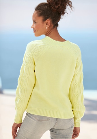 LASCANA Sweater in Yellow