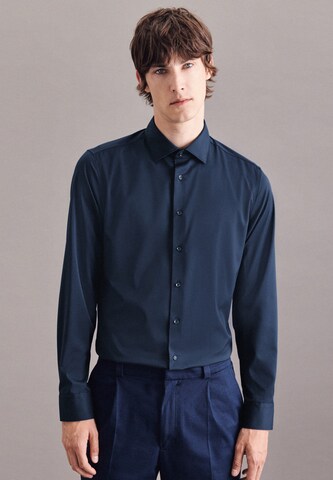 SEIDENSTICKER Slim fit Business shirt in Blue: front