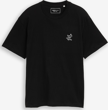 TOM TAILOR Shirt in Zwart: voorkant