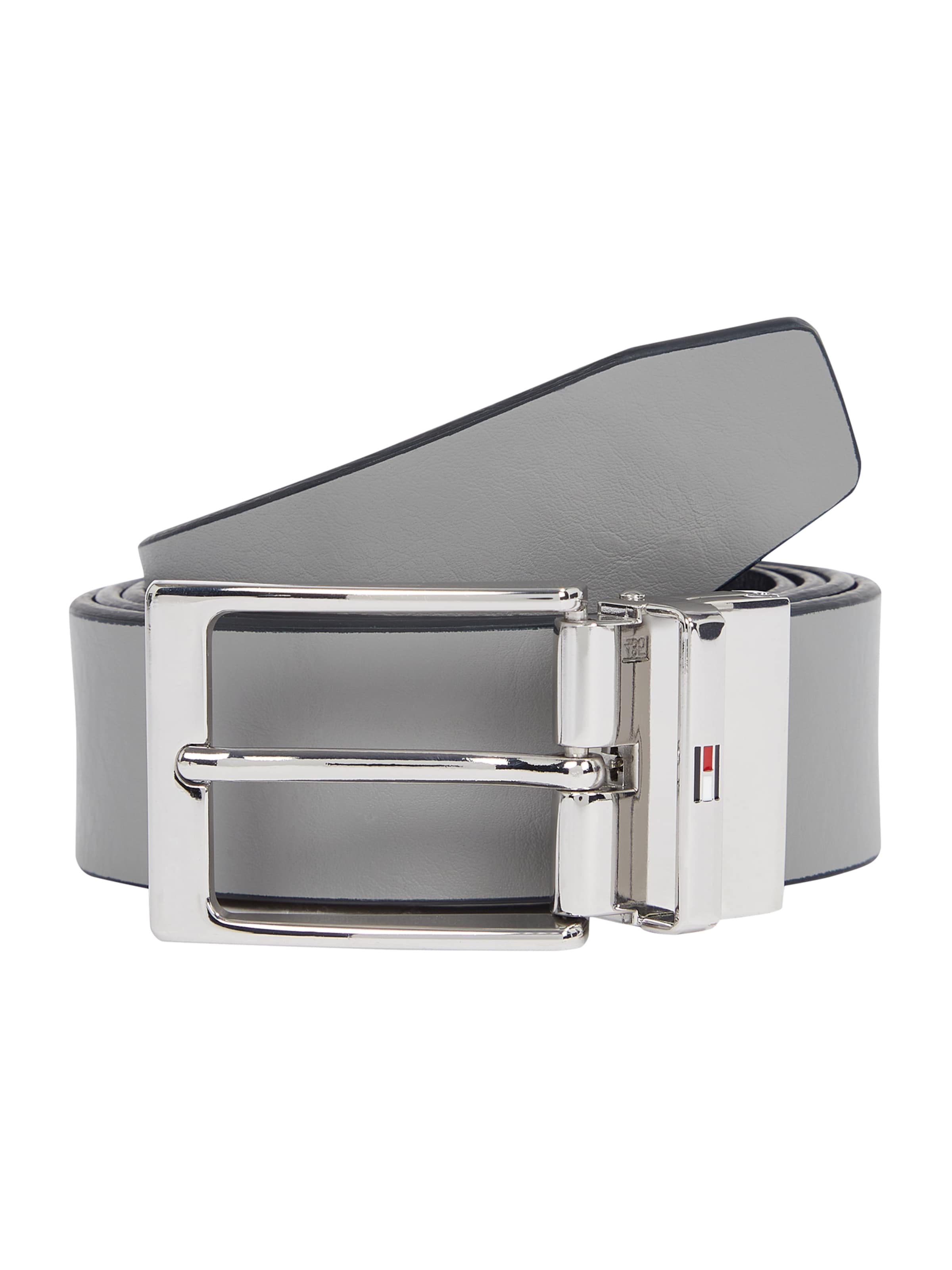 TOMMY HILFIGER Gürtel 'LAYTON' in Grau: Vorderseite