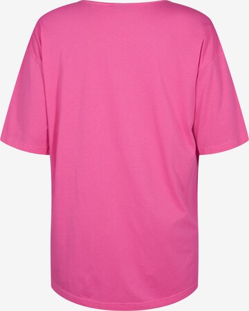 Zizzi Shirt 'Cleo' in Pink