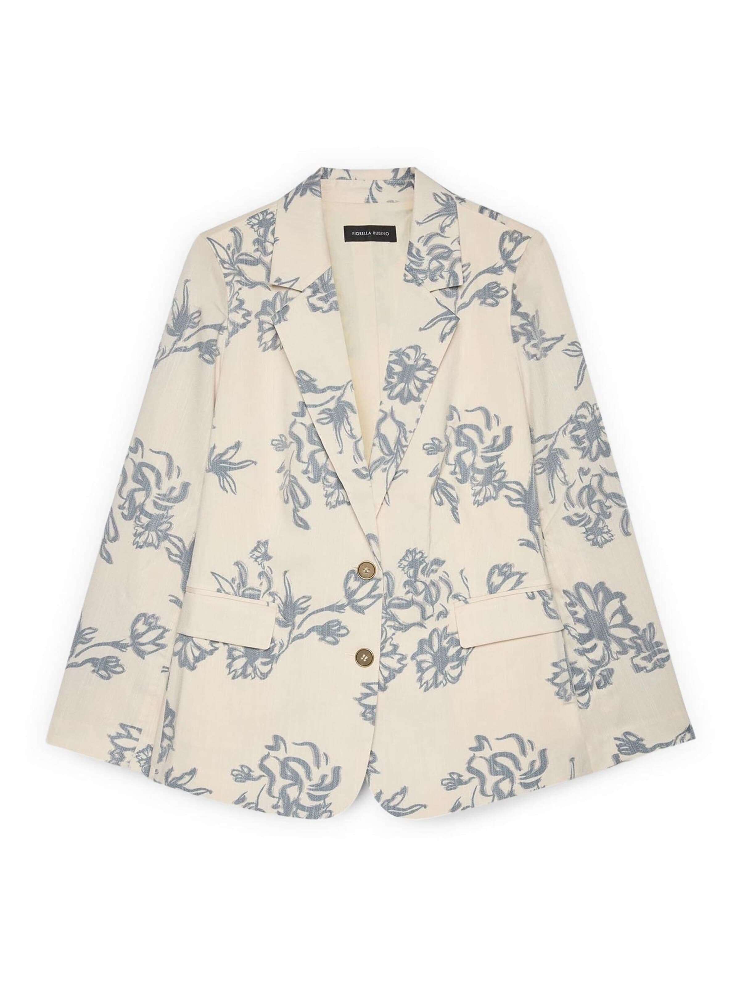 Blazer Fiorella Rubino en beige : devant