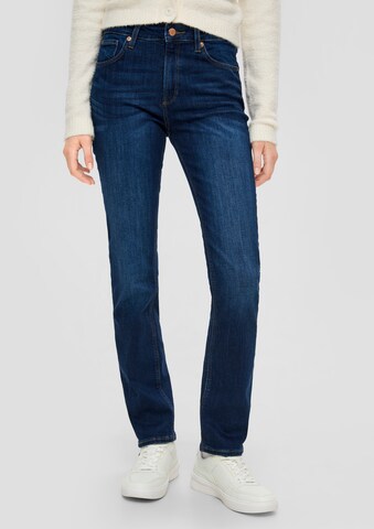 QS regular Jeans 'Catie' i blå: forside