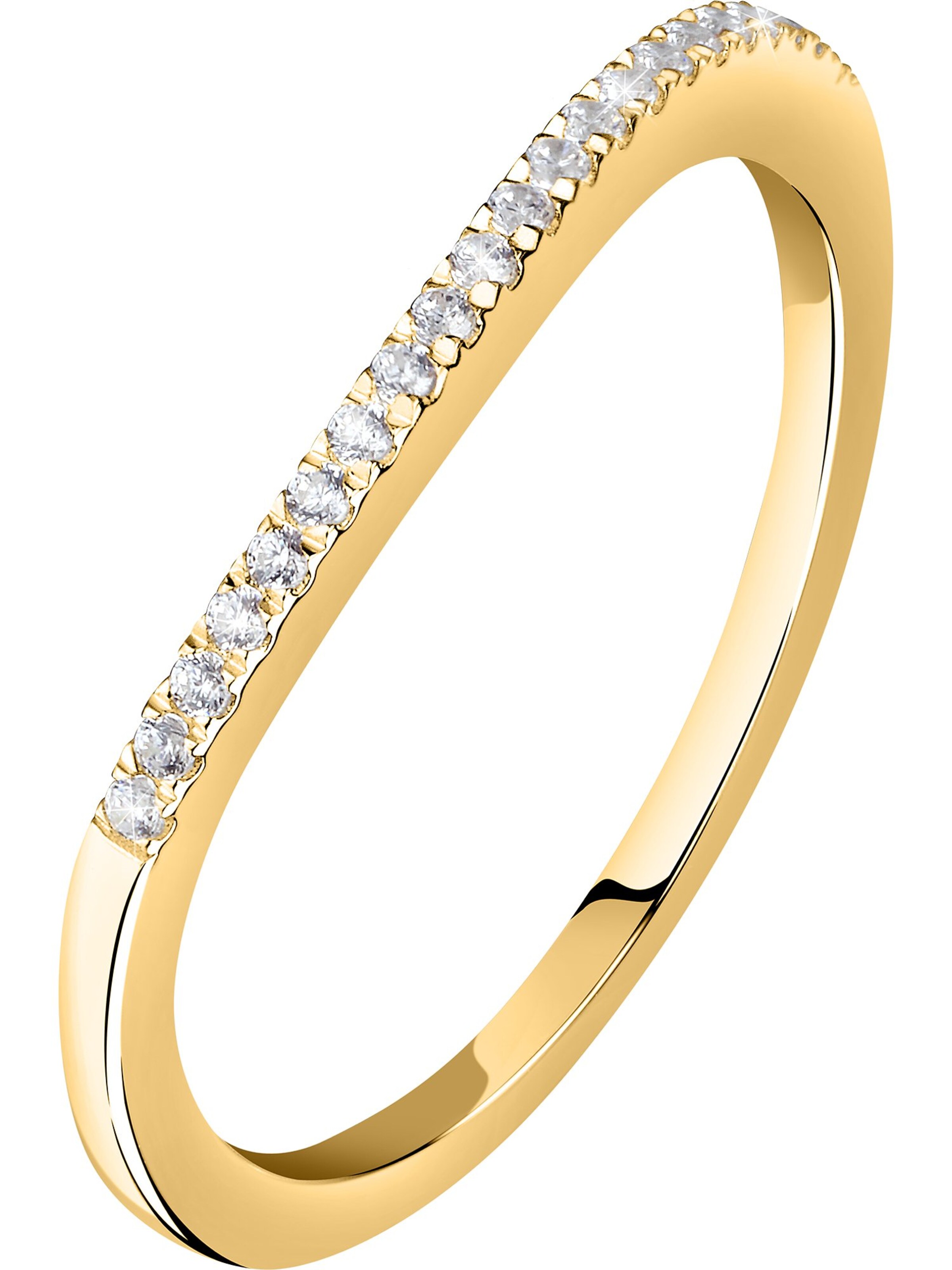 Live Diamond Ring in Gold: front