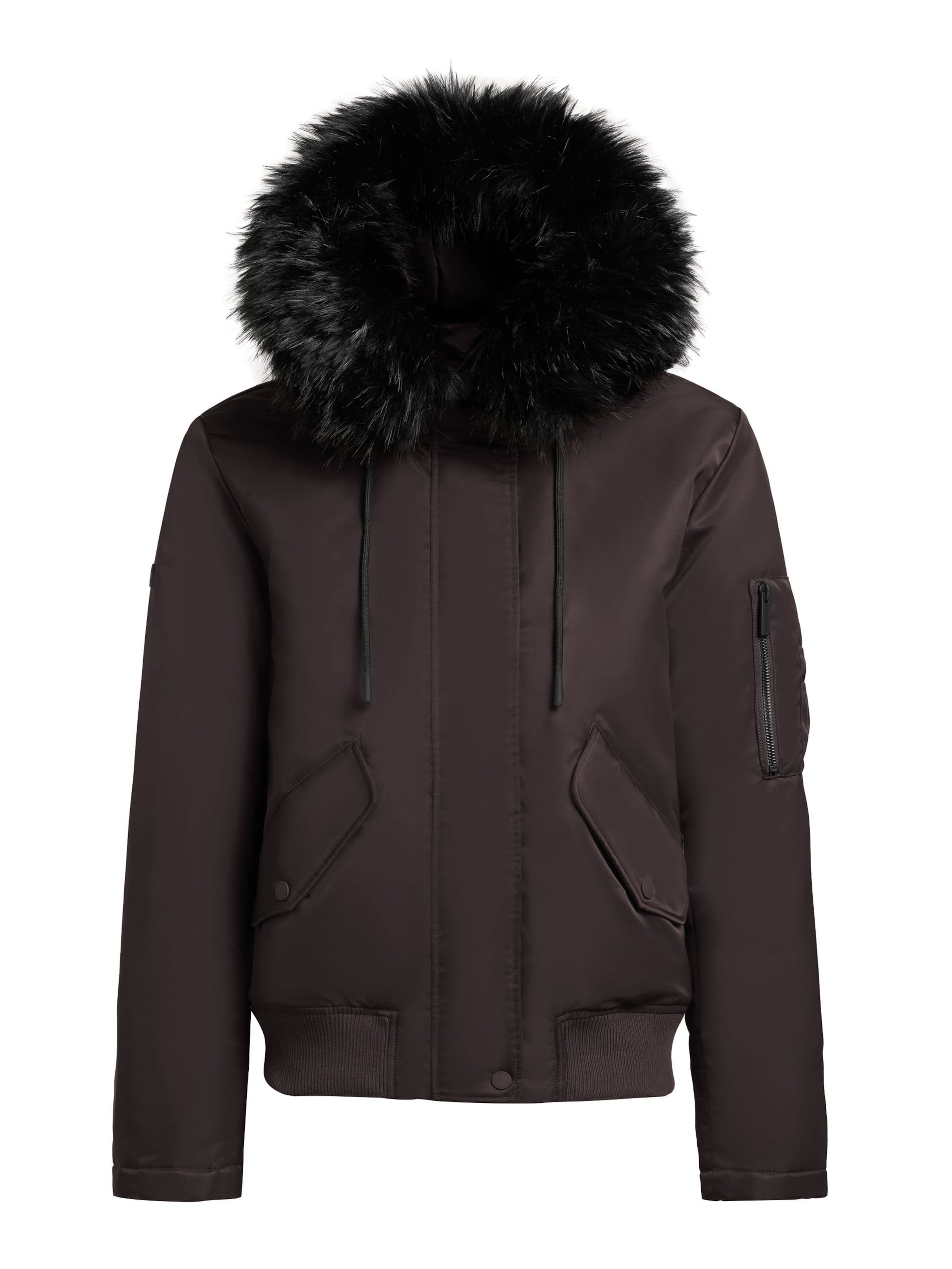 purpurinė khujo Žieminė striukė &#x27;Tyla&#x27;: priekis