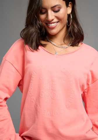 LAURA SCOTT Sweatshirt in Orange
