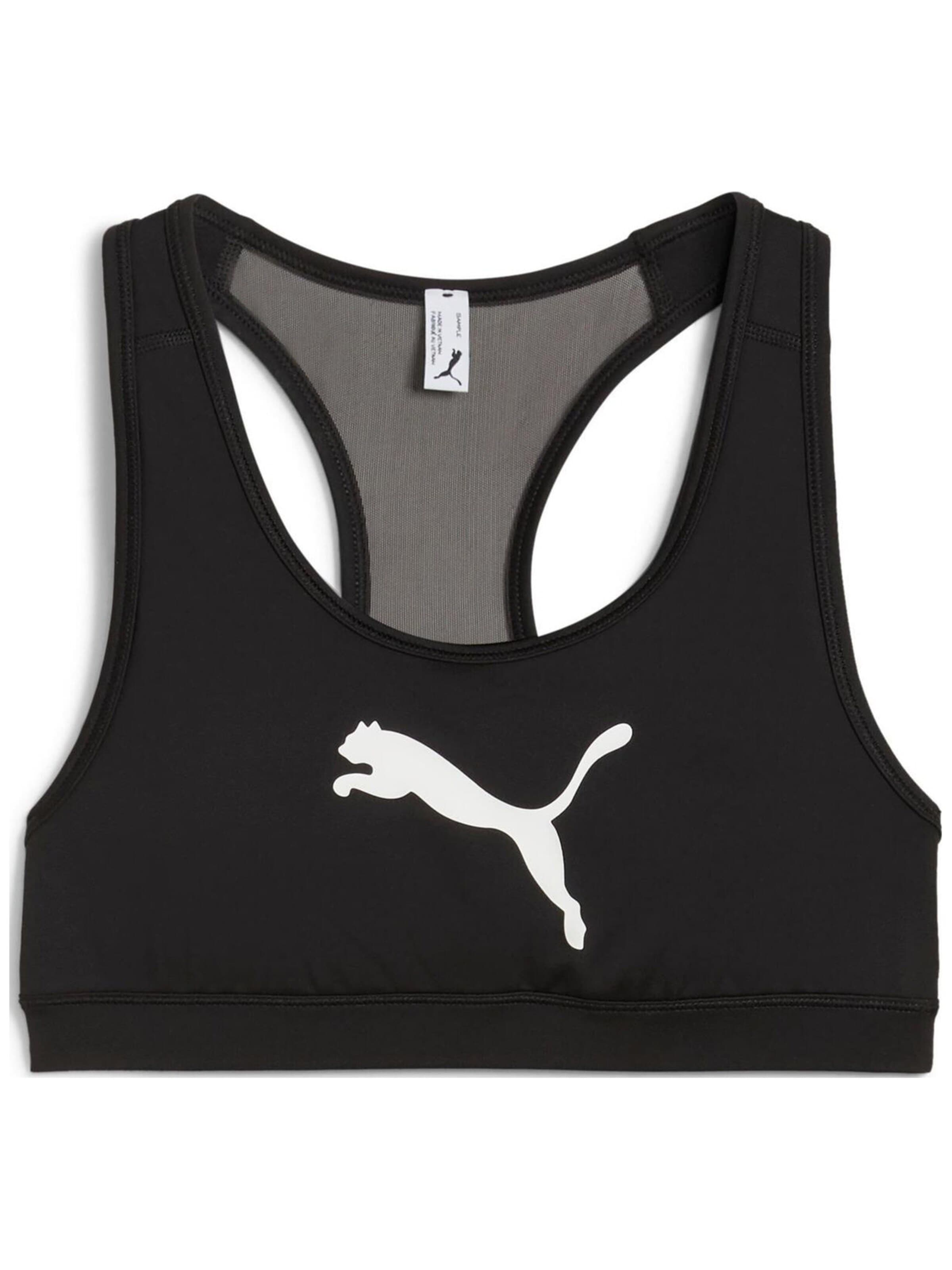 PUMA - Top deportivo 'Puma 4keeps Bra' en negro: frente