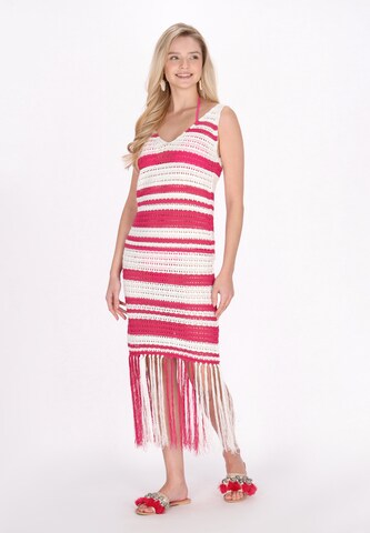 IZIA Knit dress 'Fashion Look' in Pink: front