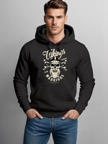 Neverless Sweatshirt 'Vikinks Warriors'‌‌‌‌‌‌‌ in Schwarz
