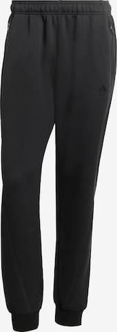 juoda ADIDAS ORIGINALS Siaurėjantis Kelnės 'Spacer': priekis