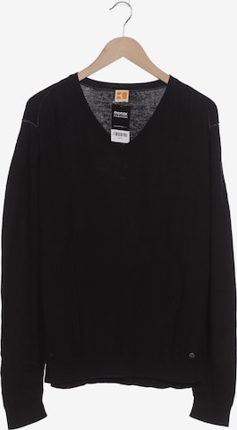BOSS Orange Sweater XL in Schwarz: Vorderseite