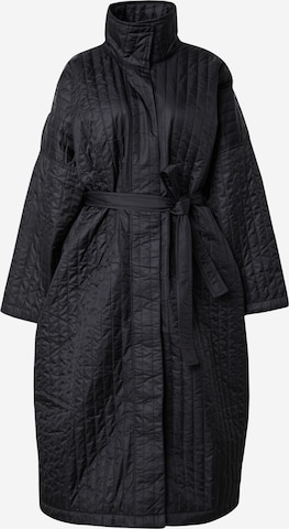 MADS NORGAARD COPENHAGEN Between-Seasons Coat in Black: front