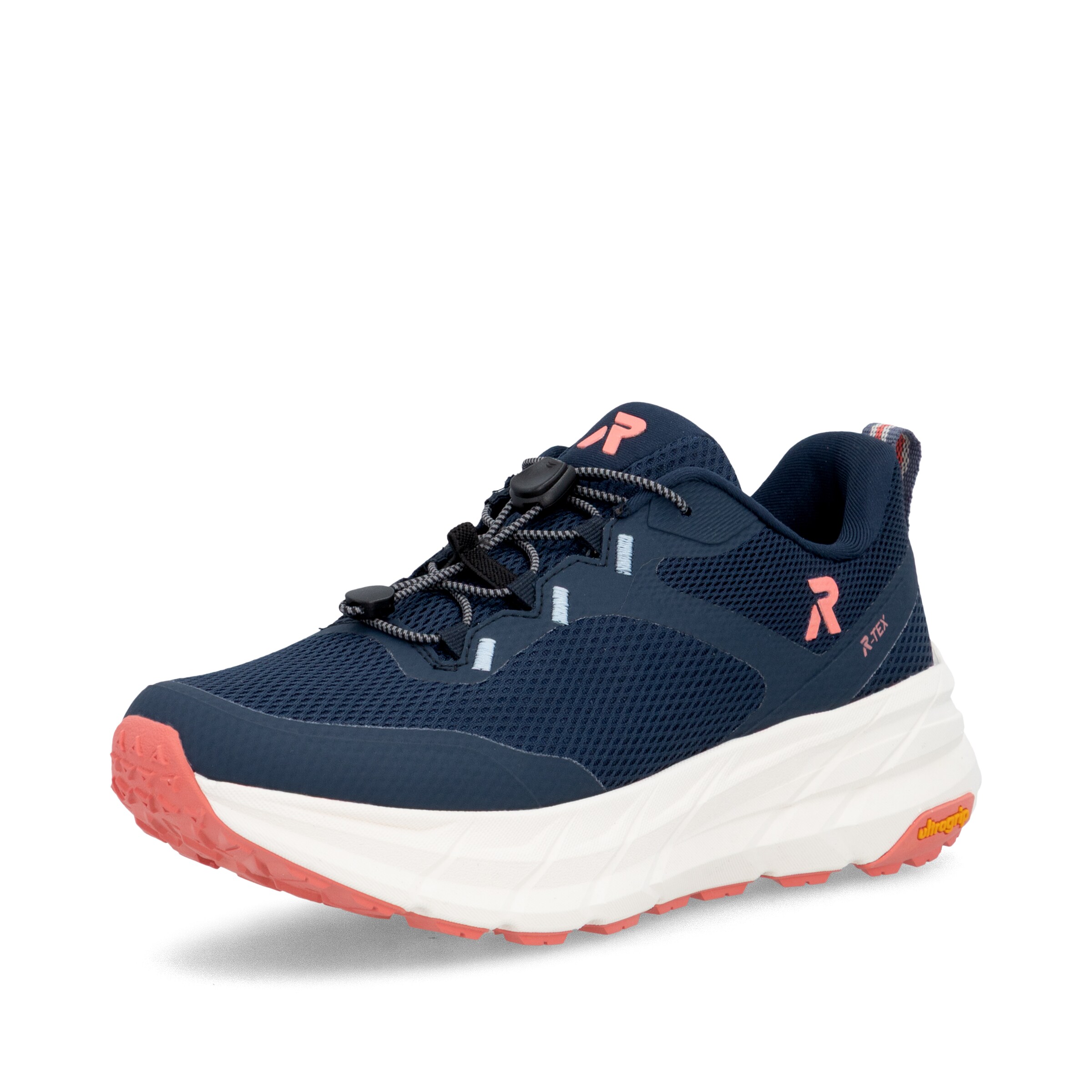 Baskets basses Rieker en bleu : devant
