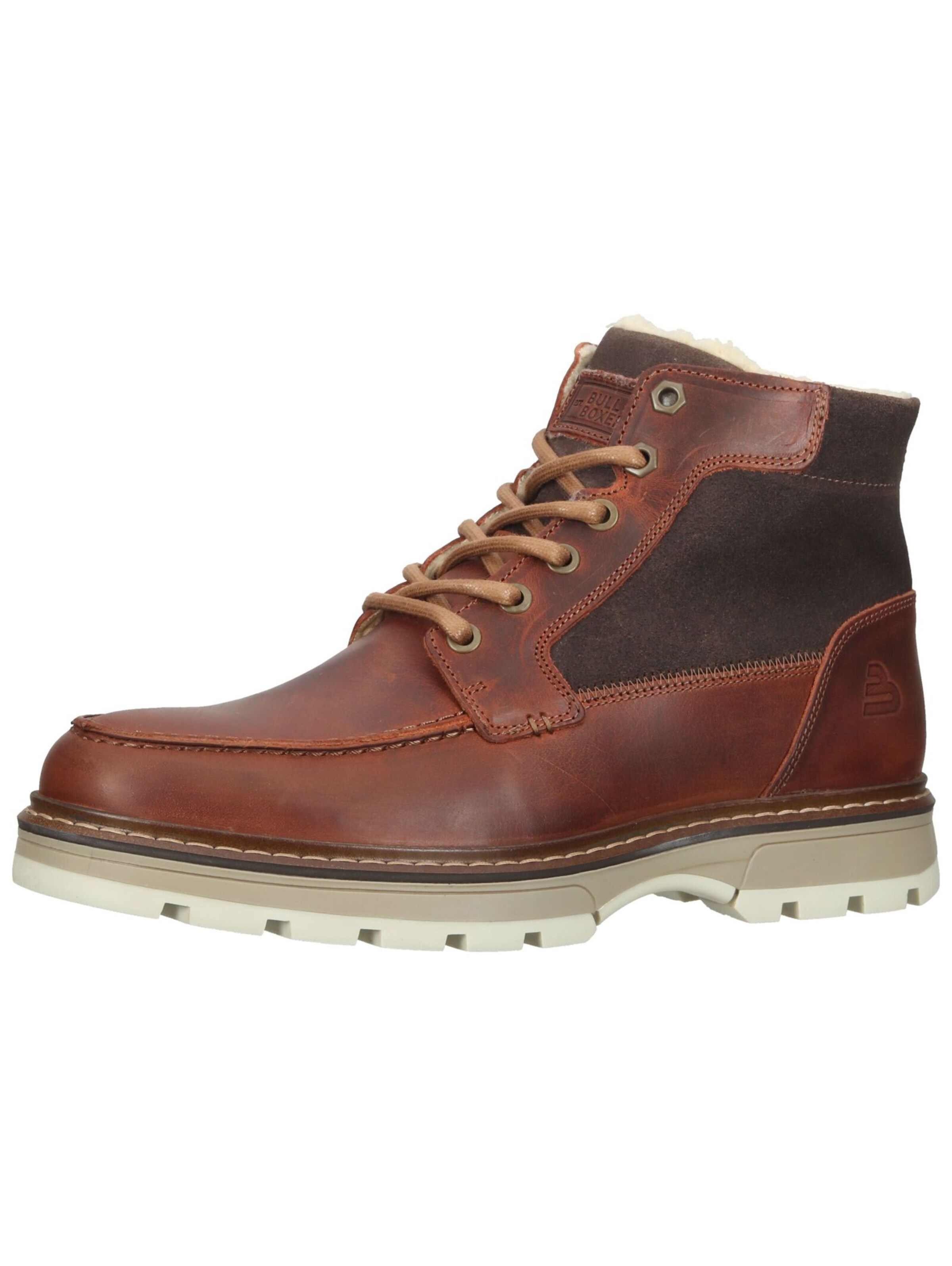 BULLBOXER Lace-Up Boots in Brown: front
