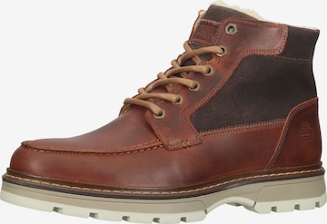 BULLBOXER Lace-Up Boots in Brown: front