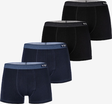 VIP Retro Boxer ' Premium Jersey Stretch ' in Blau: Vorderseite