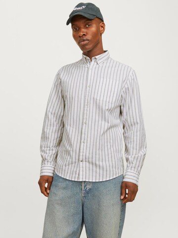 JACK & JONES Slim fit Skjorta i vit: framsida