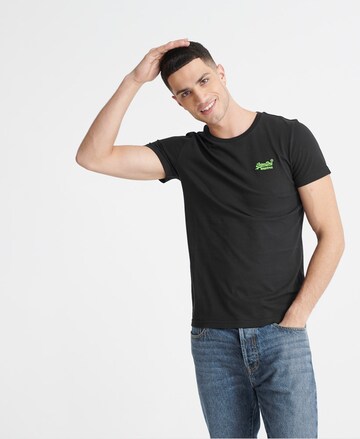 Superdry Regular Fit T-Shirt in Schwarz