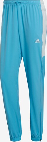 ADIDAS SPORTSWEAR Regular Workout Pants in Blue: front