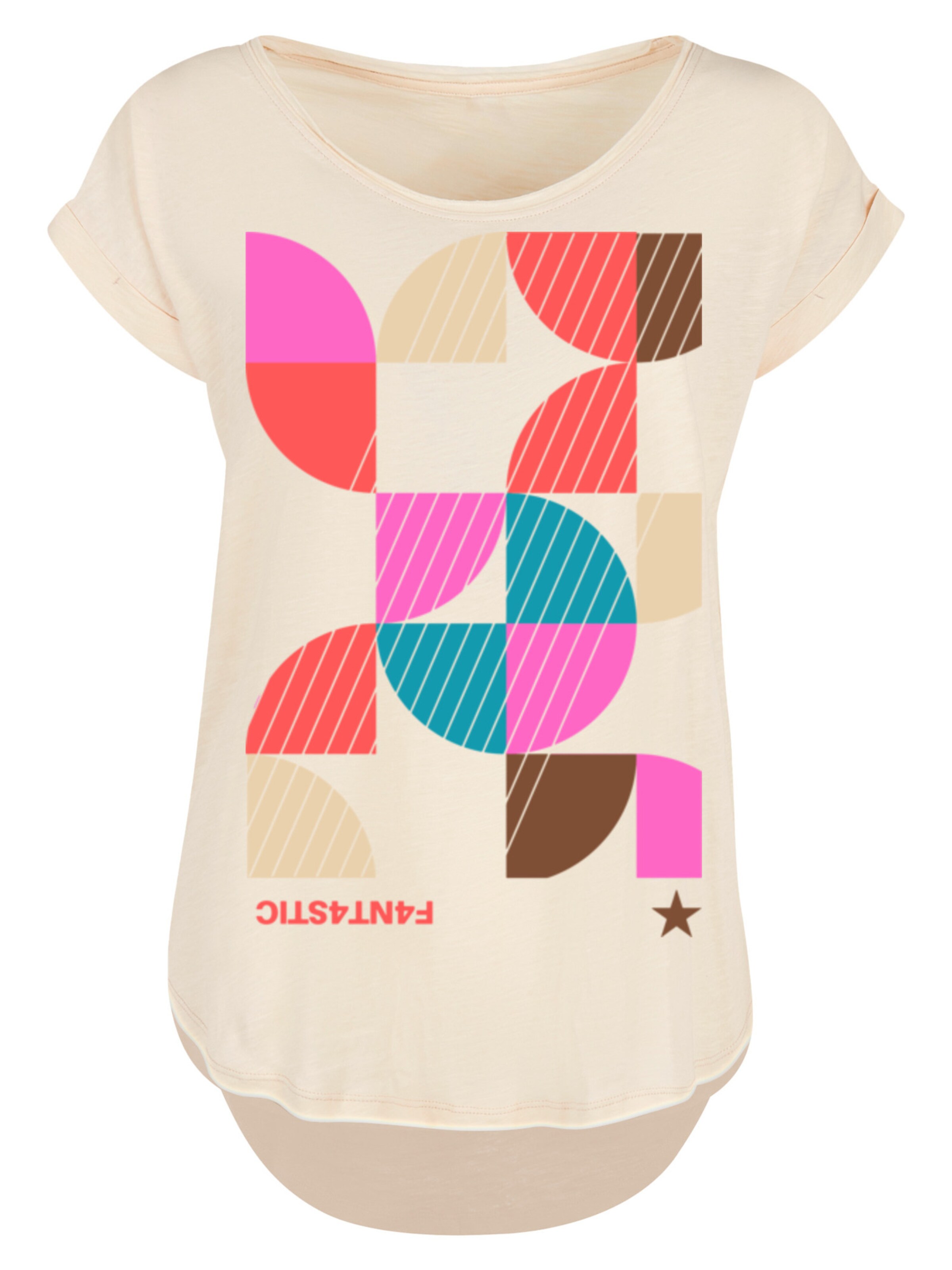 F4NT4STIC Shirt in Beige: front