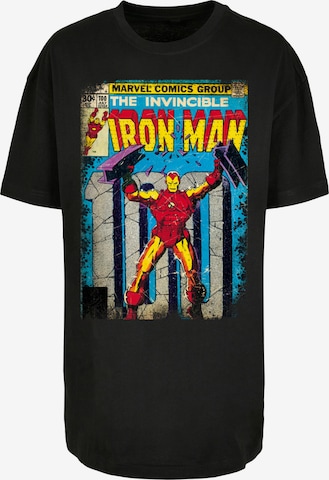 F4NT4STIC Shirt 'Marvel Iron Man Cover' in Zwart: voorkant