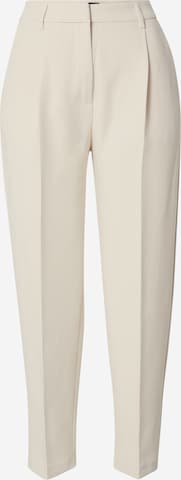 BRUUNS BAZAAR Tapered Pleated Pants 'Cindy Dagny' in White: front