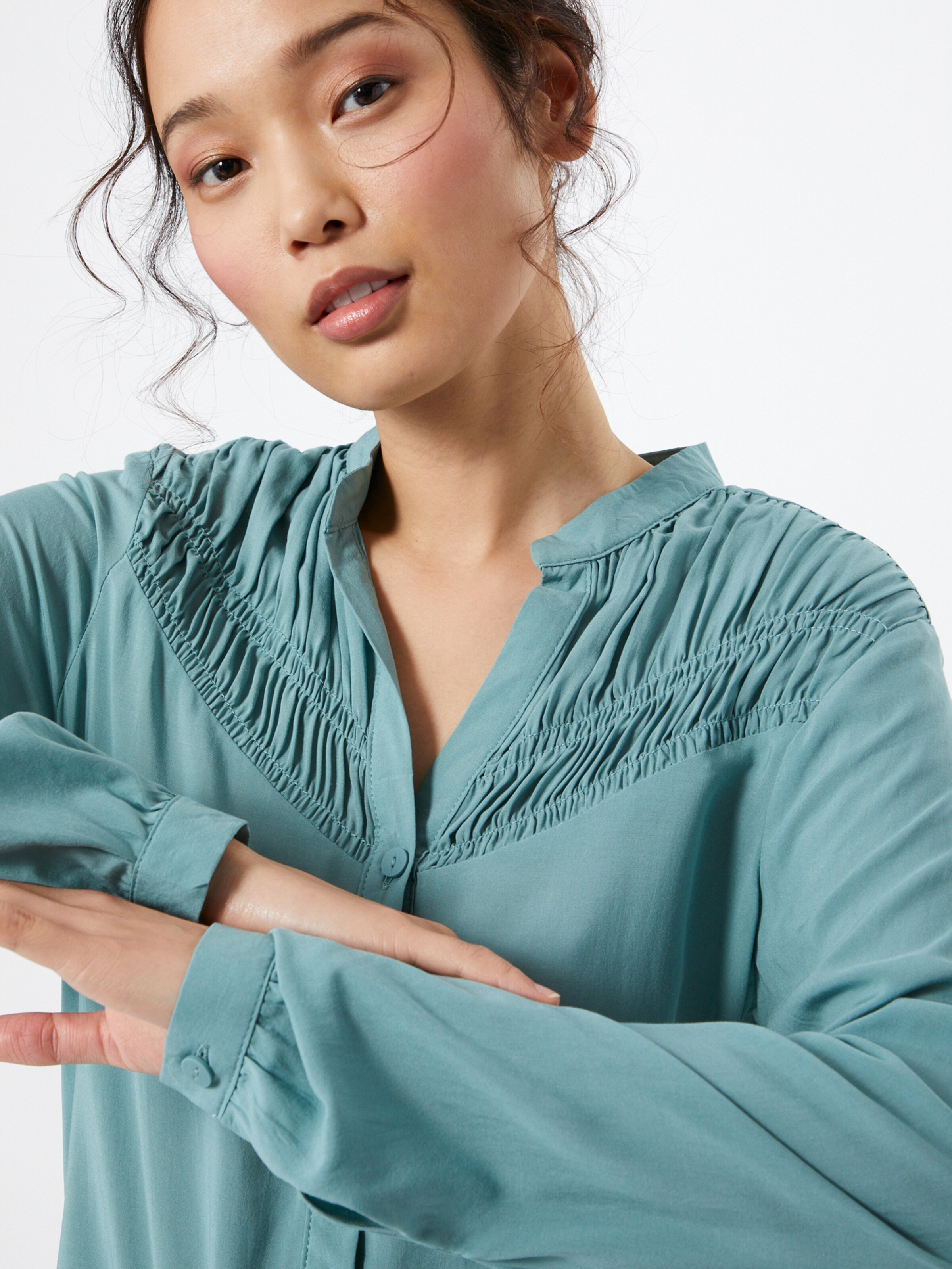 Frauen Blusen & Tuniken QS by s.Oliver Bluse in Blau - BX44140 Frauen Blusen & Tuniken QS by s.Oliver Bluse in Blau - BX44140