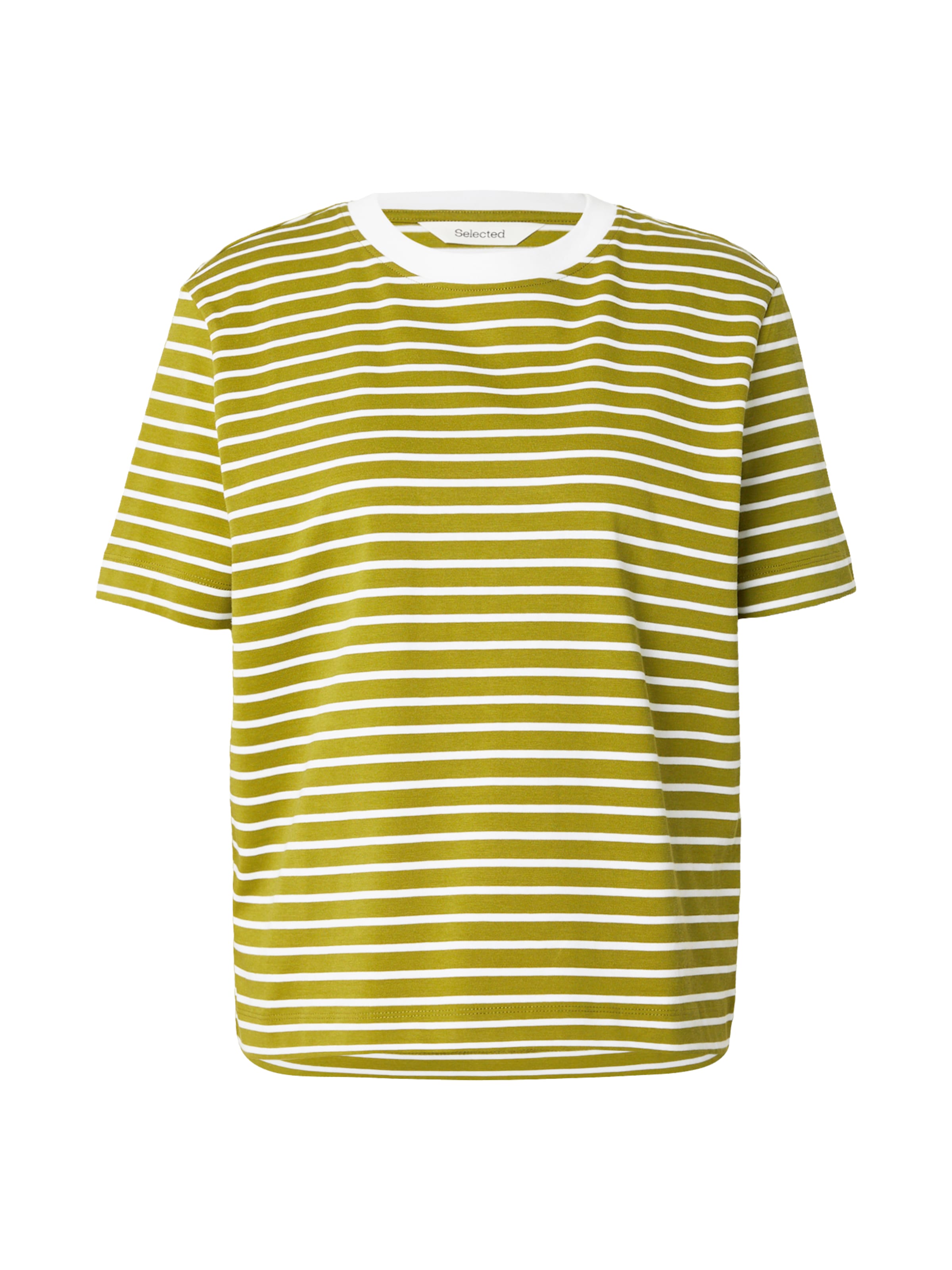 Tricou 'SLFESSENTIAL' de la SELECTED pe verde: față
