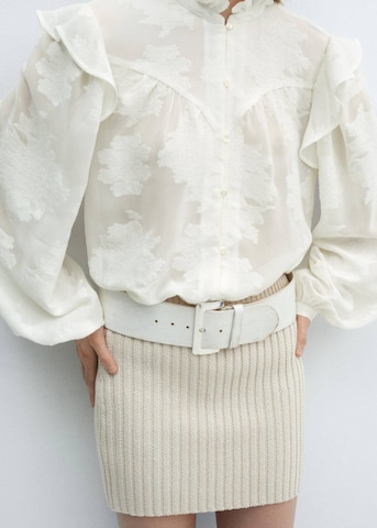 MANGO Blouse 'expen' in White