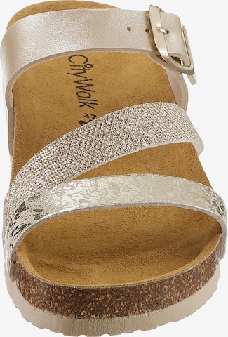 CITY WALK Pantolette in Gold