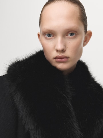 MANGO Přechodný kabát 'DOLCE' – černá