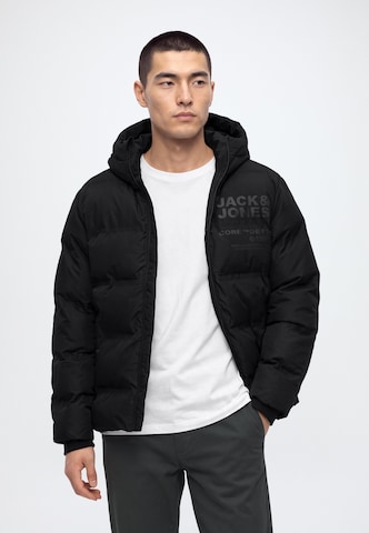 JACK & JONES Zimska jakna 'JCOBOSTON' | črna barva: sprednja stran