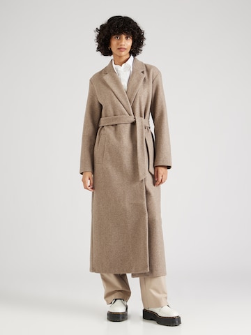 ONLY Between-Seasons Coat 'TRILLION' in Brown: front