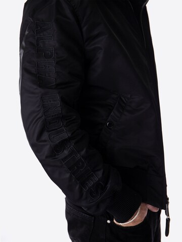 ALPHA INDUSTRIES Between-season jacket 'MA-1 D-Tec SE' in Black