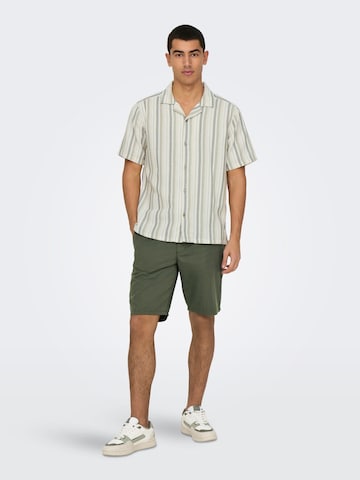 Only & Sons Regular Fit Hemd 'ONSTrev' in Grün