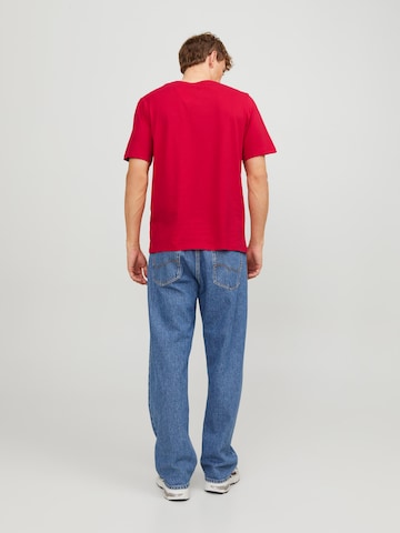 JACK & JONES Majica | rdeča barva