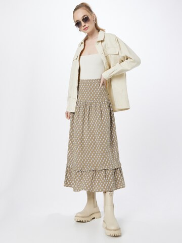 Cream Skirt 'Samanta' in Brown